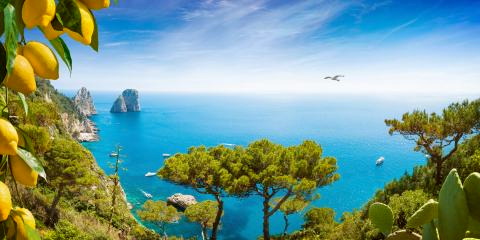 Titelbild für Wenn bei Capri die rote Sonne im Meer versinkt